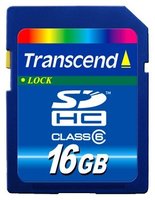 Карта памяти Transcend SDHC 16Gb Class 6 (TS16GSDHC6) купить по лучшей цене
