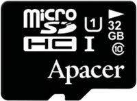 Карта памяти Apacer microSDHC 32Gb Class 10 UHS-I U1 (AP32GMCSH10U1-RA) купить по лучшей цене