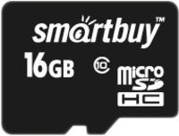 Карта памяти SmartBuy microSDHC 16Gb Class 10 + SD adapter (SB16GBSDCL10-01) купить по лучшей цене