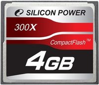 Карта памяти Silicon Power CF 4Gb 300x купить по лучшей цене