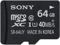 Карта памяти Sony microSDXC 64Gb Class 10 UHS-I U1 купить по лучшей цене