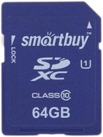 Карта памяти Smartbuy SDXC 64Gb Class 10 UHS-I U1 (SB64GBSDXC10) купить по лучшей цене