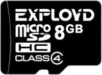 Карта памяти Exployd microSDHC 8Gb Class 4 купить по лучшей цене