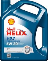Моторное масло Shell Helix HX7 Professional AV 5W-30 5L купить по лучшей цене