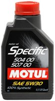 Моторное масло Motul Specific VW 504.00/507.00 5W-30 купить по лучшей цене