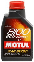 Моторное масло Motul 8100 Eco-Clean+ C1 5W-30 купить по лучшей цене
