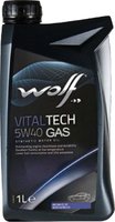 Моторное масло Wolf VitalTech 5W-40 GAS 1L купить по лучшей цене