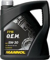 Моторное масло Mannol 7715 O.E.M. 5W-30 API SN/CF 5L (MN7715-5) купить по лучшей цене