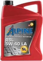 Моторное масло Alpine RSL 5W-40 LA 5L (0100172) купить по лучшей цене