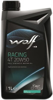 Моторное масло Wolf Racing 4T 20W-50 1L купить по лучшей цене