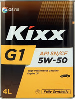 Моторное масло Kixx G1 SN 5W-50 4L купить по лучшей цене