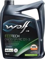 Моторное масло Wolf EcoTech 0W-20 SP RC D1-3 5л купить по лучшей цене