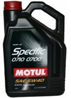 Моторное масло Motul Specific 0710-0700 5W-40 5L купить по лучшей цене