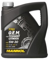Моторное масло Mannol O.E.M. for peugeot citroen 5W-30 4L купить по лучшей цене