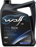 Моторное масло Wolf Vital Tech 5W-40 PI C3 5L купить по лучшей цене