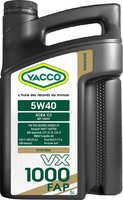 Моторное масло Yacco VX 1000 FAP 5W-40 5L купить по лучшей цене