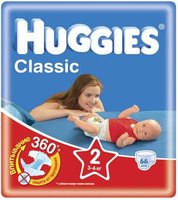Подгузники Huggies Classic 2 66 купить по лучшей цене