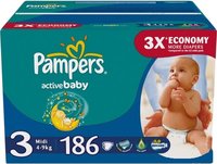 Подгузники Pampers Active Baby 3 186 купить по лучшей цене