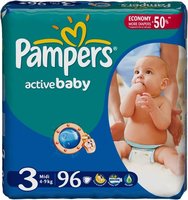 Подгузники Pampers Active Baby 3 96 купить по лучшей цене