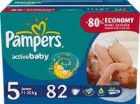 Подгузники Pampers Active Baby 5 82 купить по лучшей цене