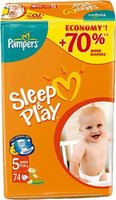 Подгузники Pampers Sleep&Play 5 74 купить по лучшей цене