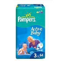 Подгузники Pampers Active Baby 3 62 купить по лучшей цене