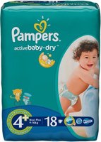 Подгузники Pampers Active Baby 4+ 18 купить по лучшей цене