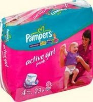 Подгузники Pampers Activ GIRL 4 23 купить по лучшей цене