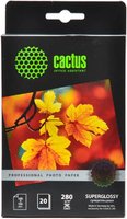 Фотобумага Cactus prof высокоглянцевая 10x15 280 г м2 20 листов cs hga628020 купить по лучшей цене