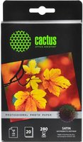 Фотобумага Cactus prof шелковисто матовая 10x15 280 г м2 20 листов cs sma628020 купить по лучшей цене