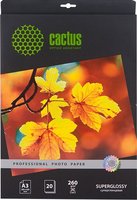 Фотобумага Cactus суперглянцевая a3 260 г кв м 20 листов cs hga326020 купить по лучшей цене