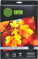 Фотобумага Cactus суперглянцевая a4 280 г кв м 20 листов cs hga428020 купить по лучшей цене