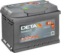 Автомобильный аккумулятор Deta Senator3 DA612 R 61Ah купить по лучшей цене