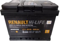 Автомобильный аккумулятор Renault Hi-LIFE R 60Ah купить по лучшей цене