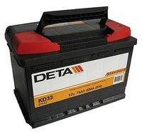 Автомобильный аккумулятор Deta Standard 55 L 55Ah DC551 купить по лучшей цене