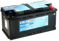 Автомобильный аккумулятор Deta Start&Stop AGM DK950 R 95Ah купить по лучшей цене