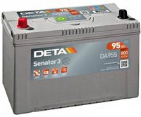 Автомобильный аккумулятор Deta Senator 3 Carbon Boost DA955 L 95Ah купить по лучшей цене