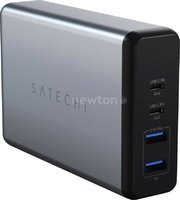 Зарядное устройство сетевое зарядное satechi 108w pro type-c pd desktop charger американская вилка купить по лучшей цене