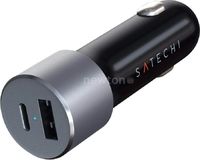 Зарядное устройство автомобильное зарядное satechi 72w type-c pd car charger серый космос купить по лучшей цене