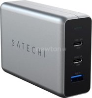 Зарядное устройство сетевое зарядное satechi 100w type-c pd compact gan charger европейская вилка купить по лучшей цене