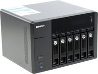 Сетевой накопитель (NAS) QNAP сетевое хранилище turbo vnas tvs 671 i3 4g без дисков купить по лучшей цене