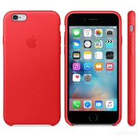 Чехол для телефона apple leather case iphone 6s red купить по лучшей цене