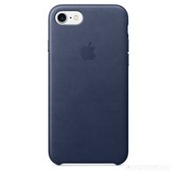 Чехол для телефона apple leather case iphone 7 midnight blue купить по лучшей цене