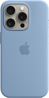 Чехол для телефона Apple MagSafe Silicone Case для iPhone 15 Pro (зимний синий) купить по лучшей цене