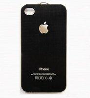 Чехол для телефона задняя крышка apple iphone4g s с серебряным ободком черная купить по лучшей цене
