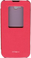 Чехол для телефона LG умный quick window case l90 розовый купить по лучшей цене