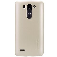 Чехол для телефона LG чехол g3 пластиковый тонкий + пленка nillkin super frosted золотистый купить по лучшей цене