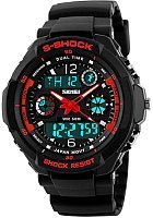 Наручные часы часы наручные мужские skmei 0931 3 черный красный купить по лучшей цене