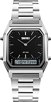 Наручные часы часы наручные мужские skmei 1220-1 серебристый черный купить по лучшей цене