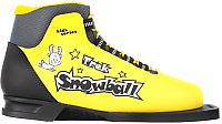 Лыжи Trek ботинки беговых лыж snowball желтый черный р 30 купить по лучшей цене